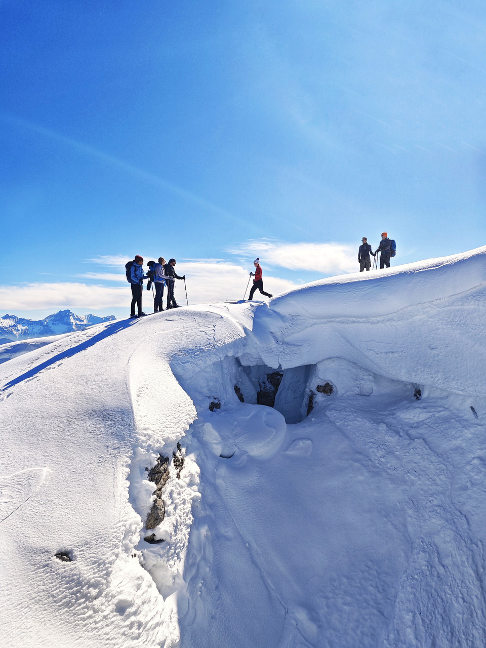 Randonnée hivernale près de la Tête Chevalière dans le Vercors